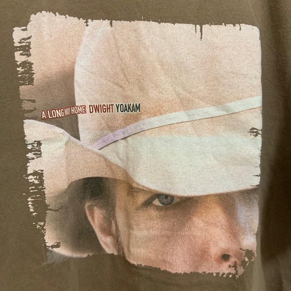Vintage 1998 Dwight Yoakam Long Way Home Double Sided T-Shirt Sz XL Song List - Picture 4 of 6